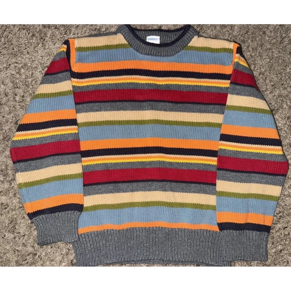 Gymboree Boys 5 Fly Boys Color Striped Sweater Pullover 2005‎ Vintage